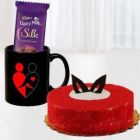 1 POUND RED VELVET COOL CAKE PHOTO MUG WITH DAIRY MILK SILK