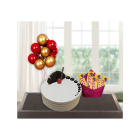 Vanilla Cool Cake With Pack Of Five 5 Star Chocolates With Bunch Of 5 Blown Balloons