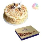 BUTTERSCOTCH FRESH CREAM CAKE WITH BOX OF CADBURYS PREMIUM CHOCOLATE