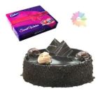 CHOCOLATE TRUFFLE CAKE WITH BOX OF CELEBRATION